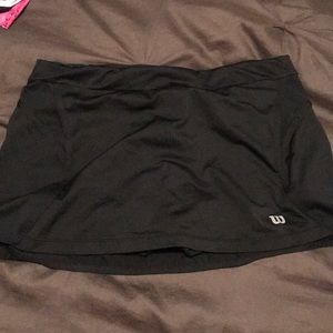 black Wilson tennis skirt